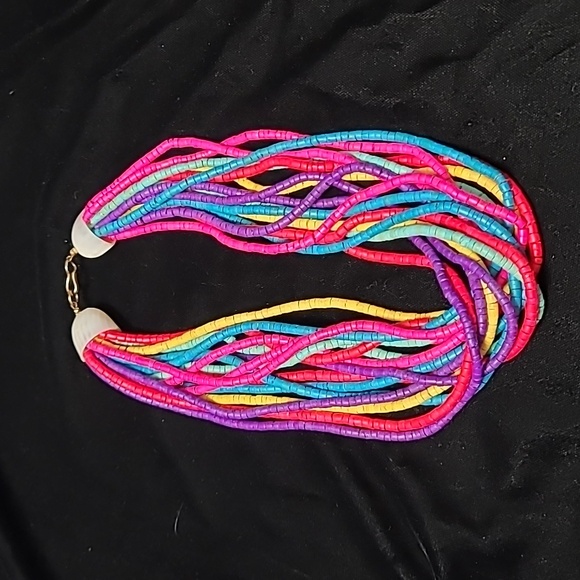 Vintage Bohemian Beaded Necklace- 19" Spiegel late 1990s - Picture 9 of 10